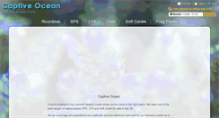 Desktop Screenshot of captiveocean.co.uk